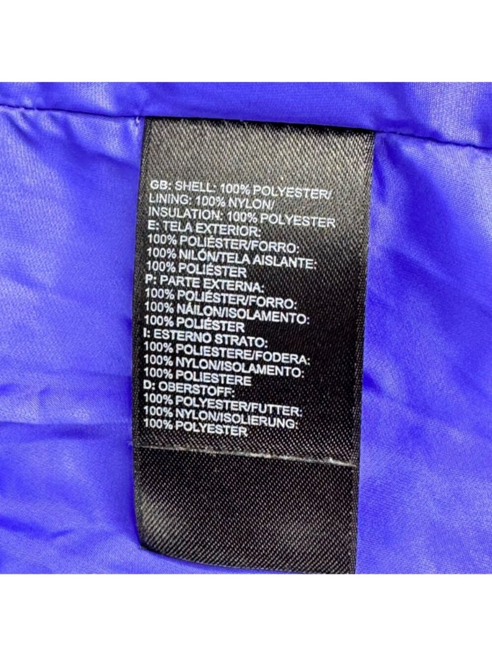 The North Face TNF Womens Quilted Jacket Purple XS Nylon Lightweight Full Zip - Picture 16 of 16